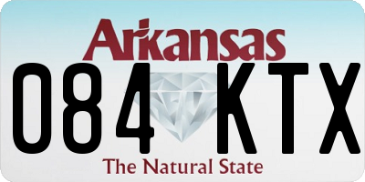 AR license plate 084KTX
