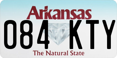 AR license plate 084KTY