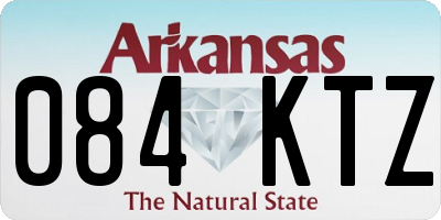 AR license plate 084KTZ