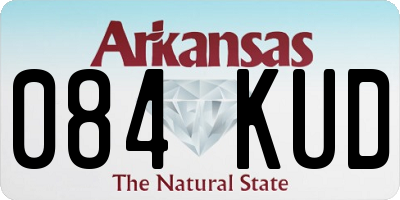 AR license plate 084KUD