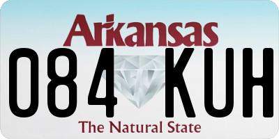 AR license plate 084KUH