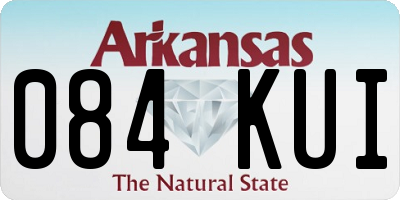 AR license plate 084KUI