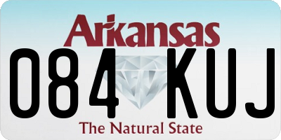 AR license plate 084KUJ