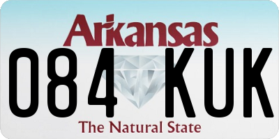 AR license plate 084KUK
