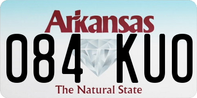 AR license plate 084KUO