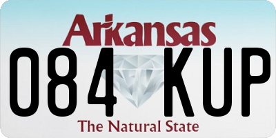 AR license plate 084KUP