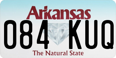 AR license plate 084KUQ