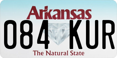 AR license plate 084KUR