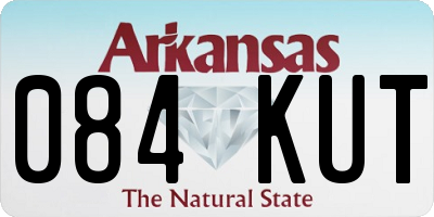 AR license plate 084KUT