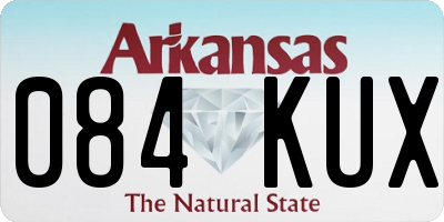 AR license plate 084KUX