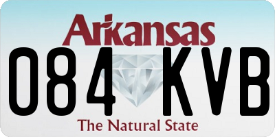 AR license plate 084KVB