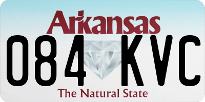 AR license plate 084KVC