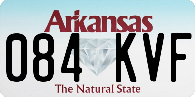 AR license plate 084KVF
