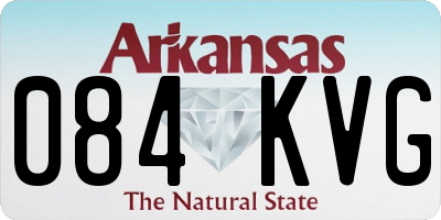 AR license plate 084KVG