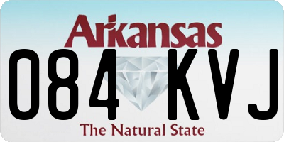 AR license plate 084KVJ