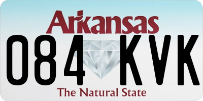 AR license plate 084KVK