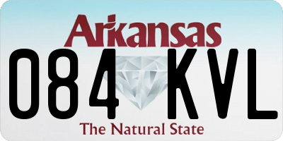AR license plate 084KVL