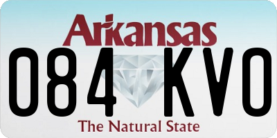 AR license plate 084KVO
