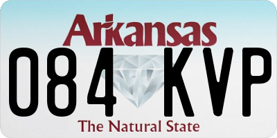 AR license plate 084KVP
