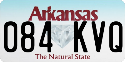 AR license plate 084KVQ