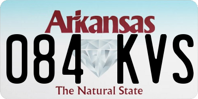 AR license plate 084KVS
