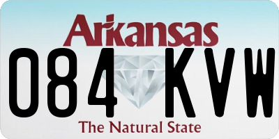 AR license plate 084KVW