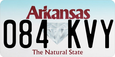 AR license plate 084KVY