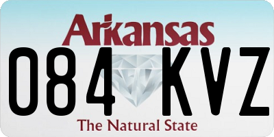 AR license plate 084KVZ