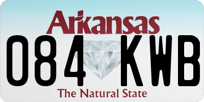AR license plate 084KWB