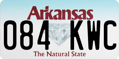 AR license plate 084KWC