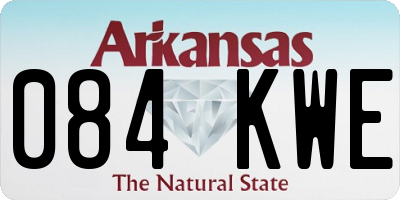 AR license plate 084KWE