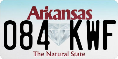 AR license plate 084KWF