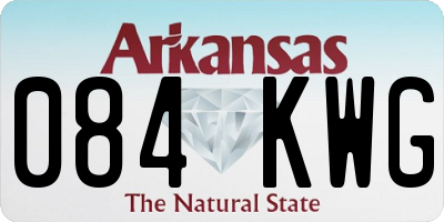 AR license plate 084KWG