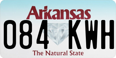 AR license plate 084KWH