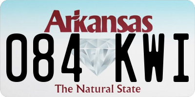 AR license plate 084KWI