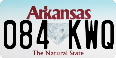AR license plate 084KWQ