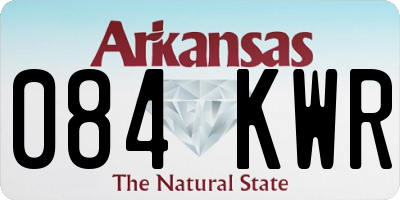 AR license plate 084KWR