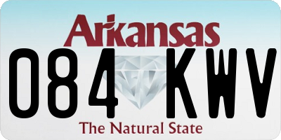 AR license plate 084KWV