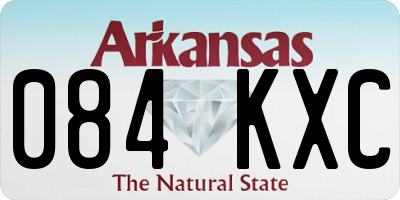 AR license plate 084KXC