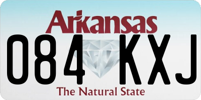 AR license plate 084KXJ
