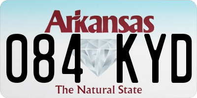 AR license plate 084KYD