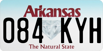 AR license plate 084KYH