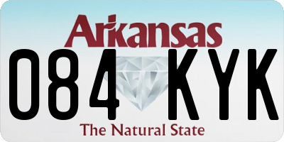 AR license plate 084KYK