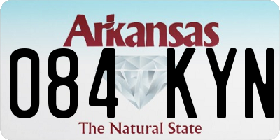 AR license plate 084KYN