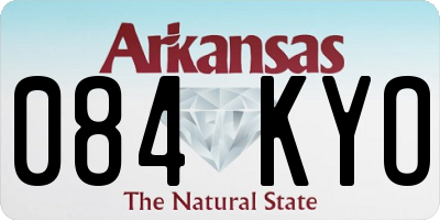AR license plate 084KYO
