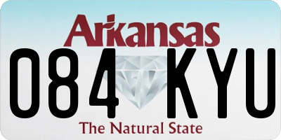 AR license plate 084KYU