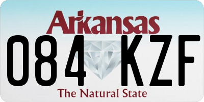 AR license plate 084KZF
