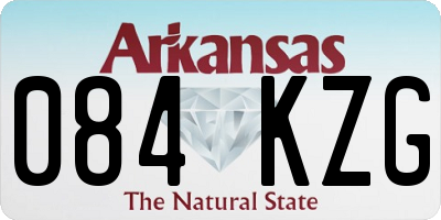 AR license plate 084KZG