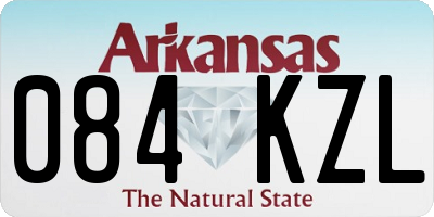 AR license plate 084KZL