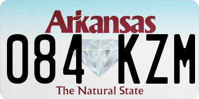 AR license plate 084KZM